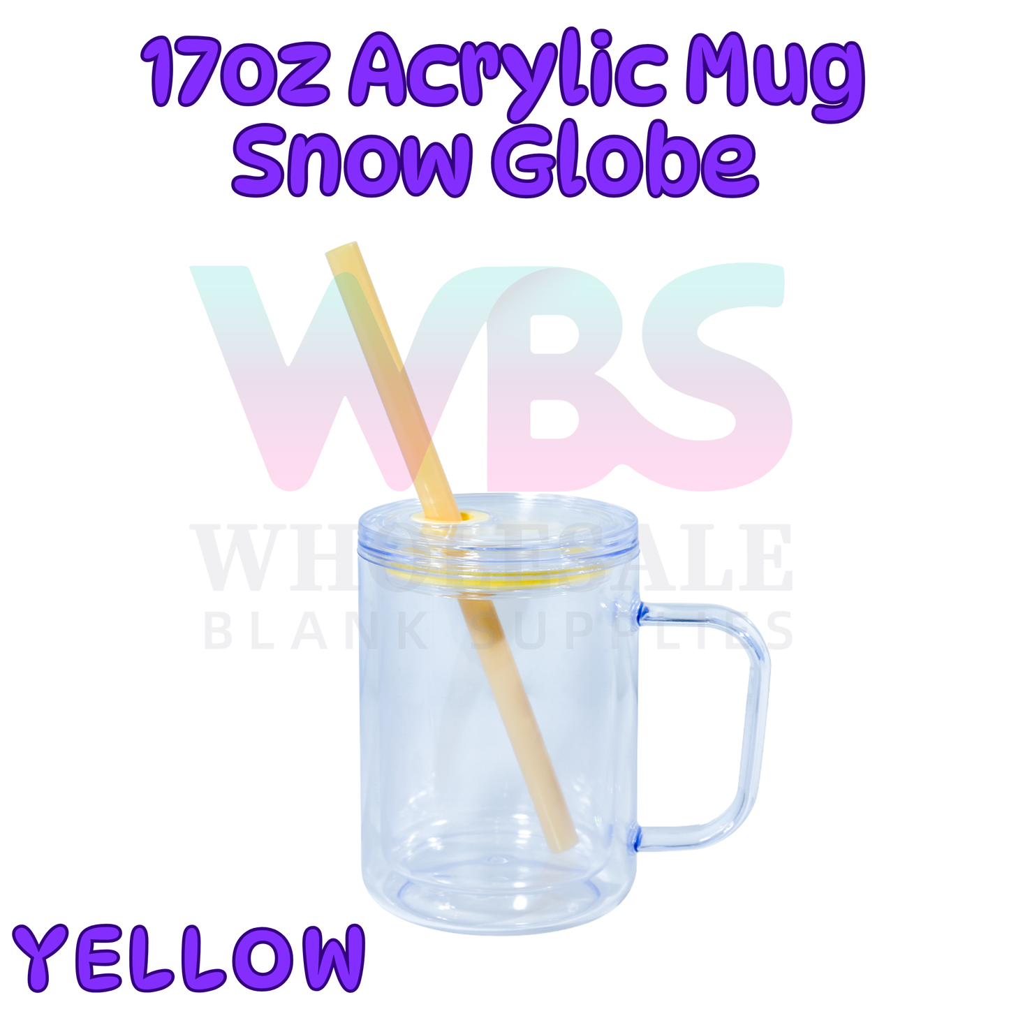 🌈 ACRYLIC 17oz Snow Globe Mug 💦 Seal Coloured EOFY