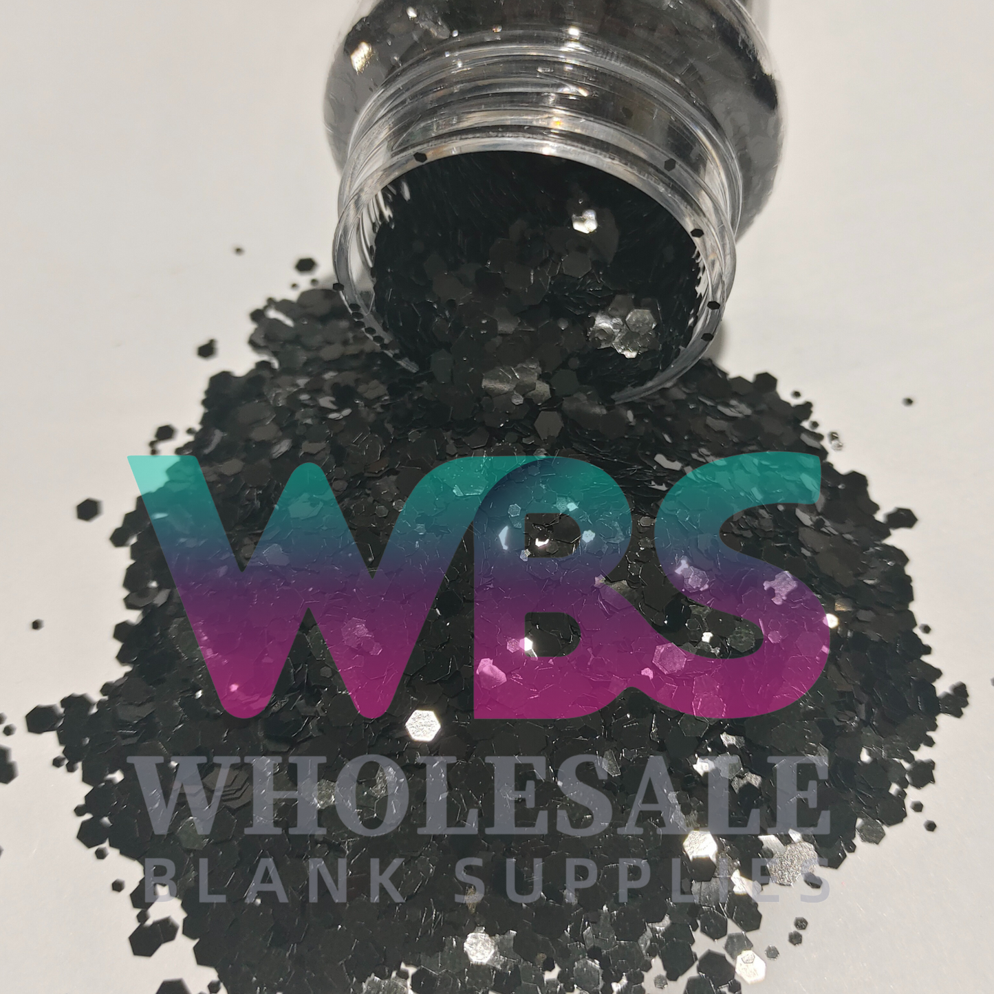 Chunky Glitter Bottle | 50gm | BLACK LUST