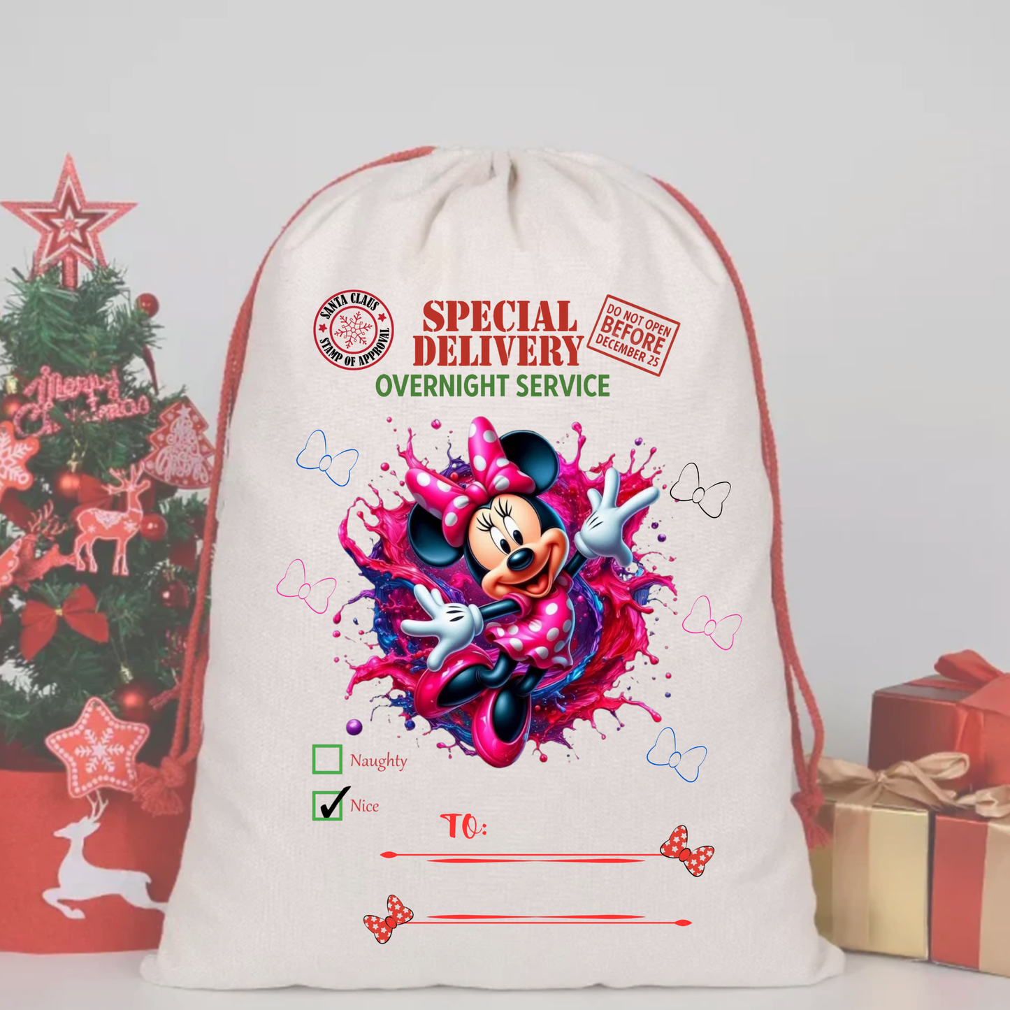 MINNIE MOUSE – SPECIAL DELIVERY DTF Print 🎅💌 s46