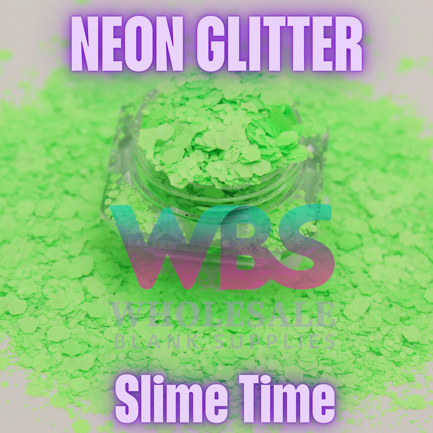💚 SLIME TIME | Neon Glitter – 50gm 💚