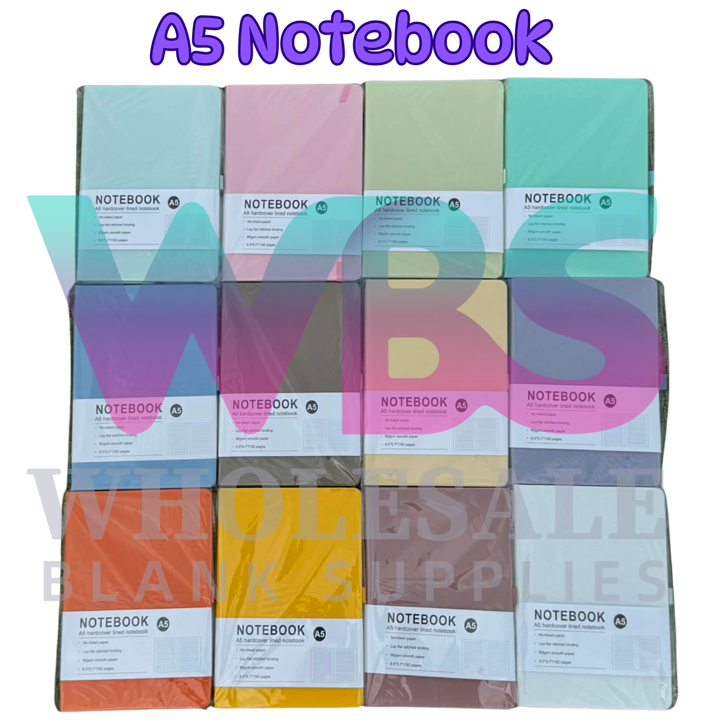 A5 Pastel Notebook | 160 Pages - Uv Dtf Ready EOFY