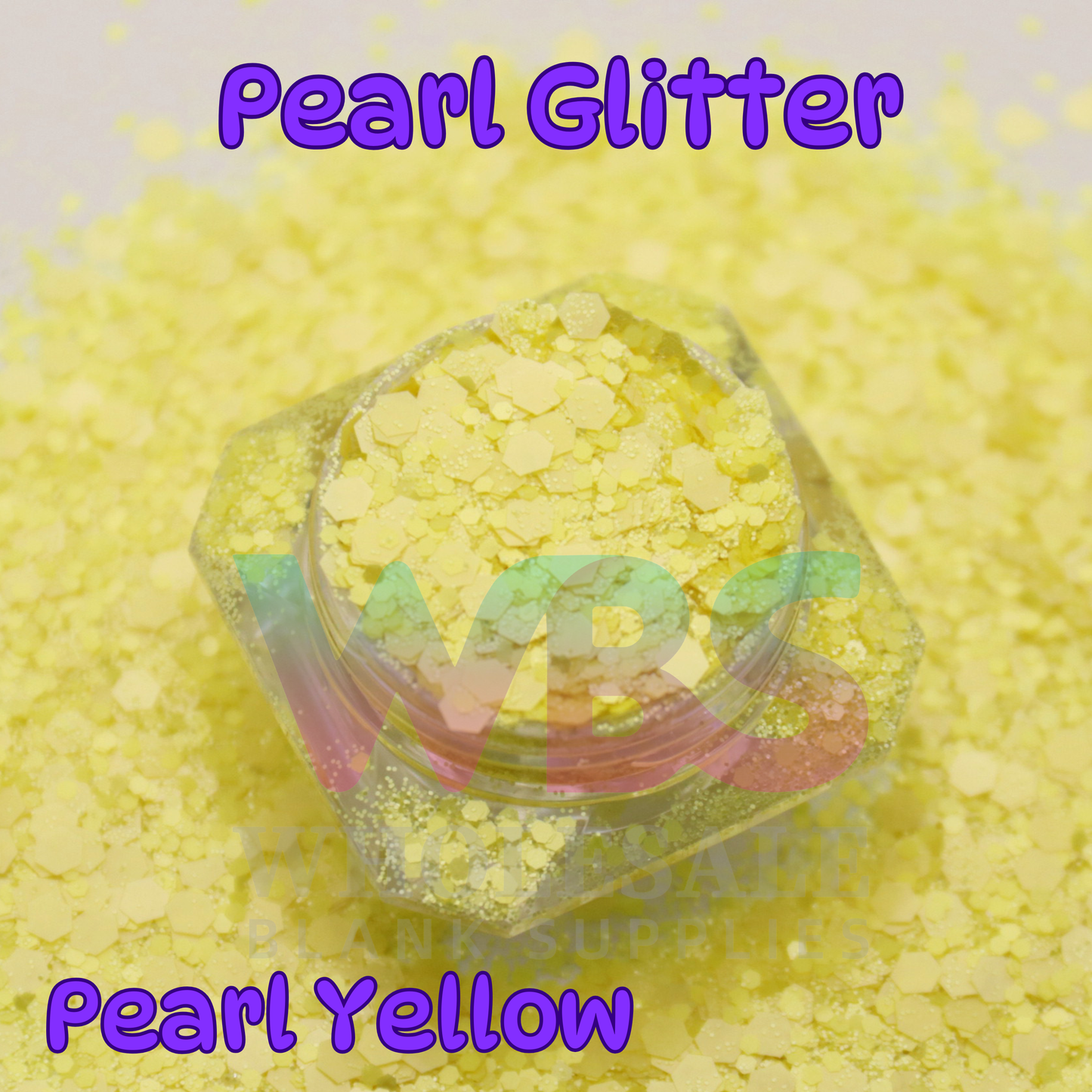 Pearl Yellow Chunky Glitter | 50gm