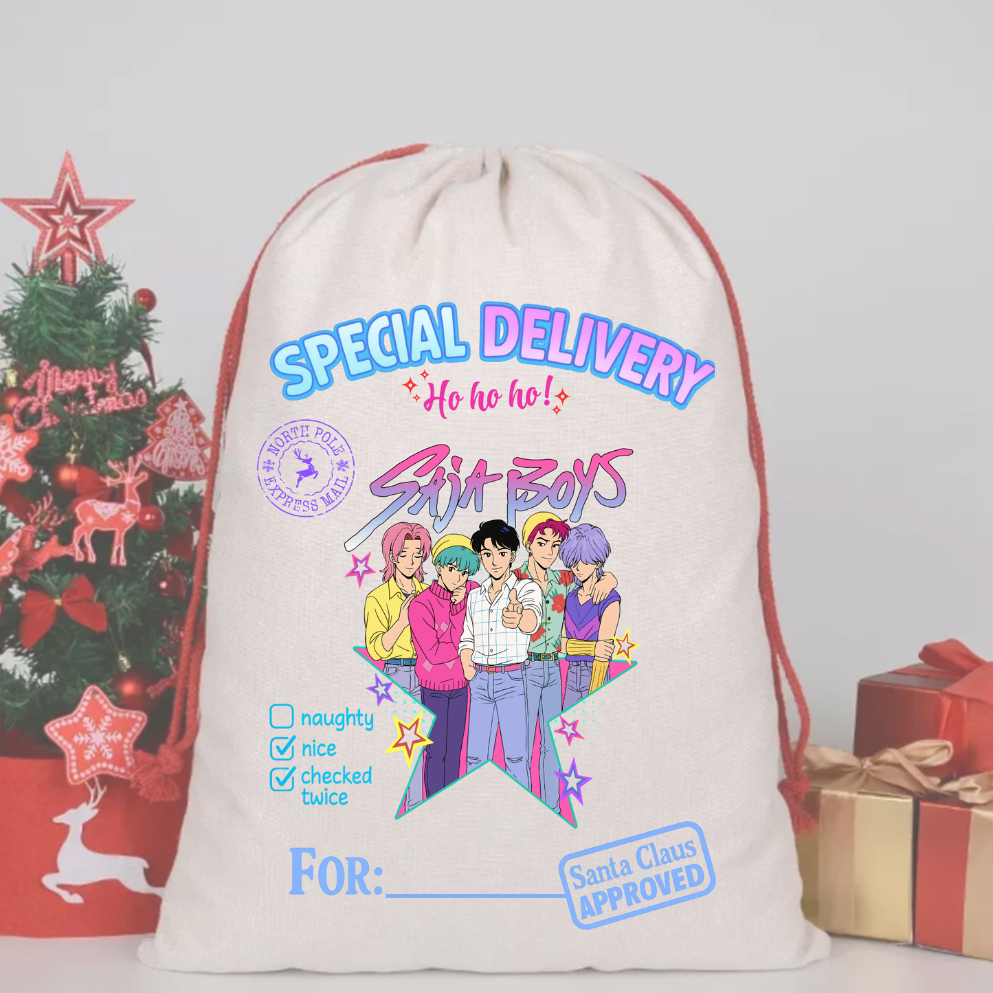 SAJA BOYS KPOP – SPECIAL DELIVERY DTF Print 🎅💌 s48
