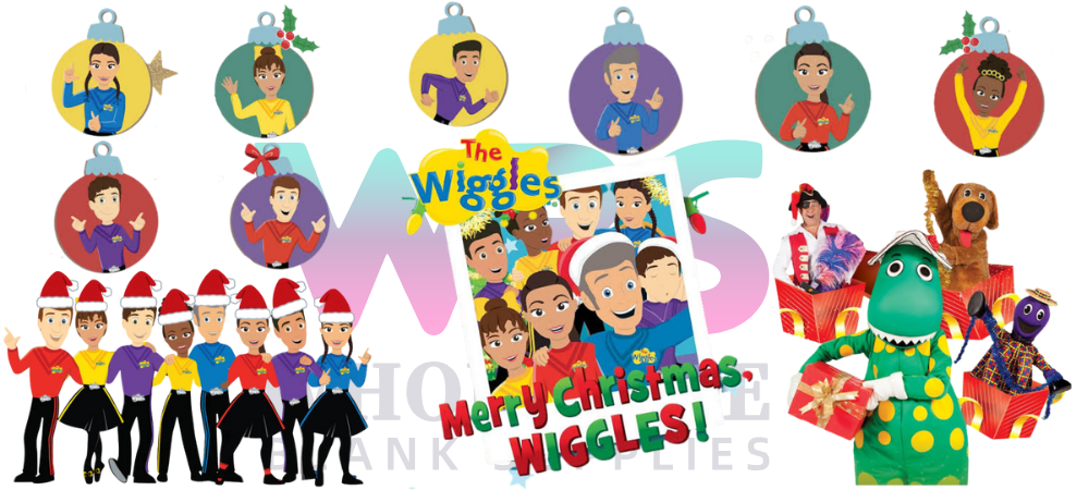 16oz UV DTF Libbey Wrap Christmas THE WIGGLES #W10