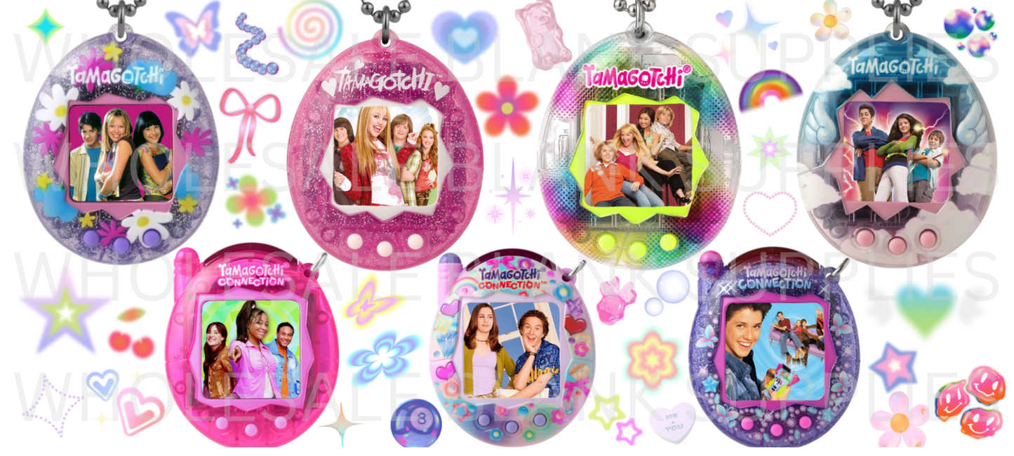 16oz UV DTF Libbey Wrap Christmas TAMAGOTCHI #W1