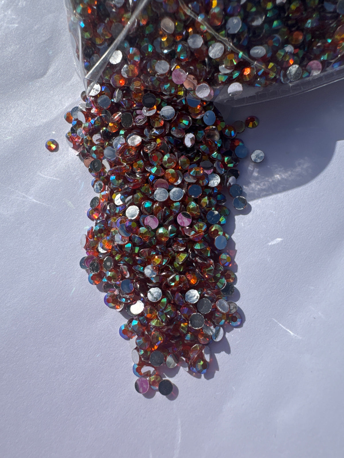 3mm Flat Back Silver Back AB LUX Crystal Diamond Rhinestones | 100gm | WBS-B57