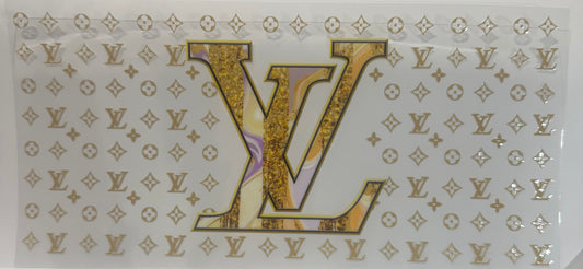 16oz UV DTF Libbey Wrap LV Designer Louis Vuitton W141