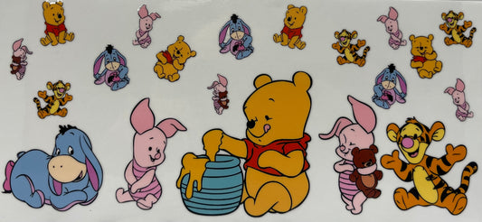 16oz UV DTF Libbey Wrap Winnie the pooh #A86