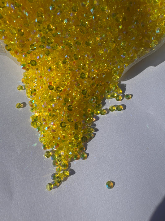 3mm Flat Back AB LUX  TRANSPARENT Crystal Diamond Rhinestones | 20gm | WBS49