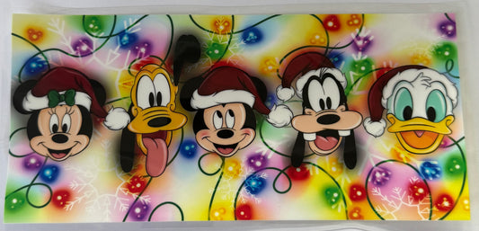 16oz UV DTF Libbey Wrap Christmas W98