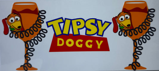 16oz UV DTF Libbey Wrap Toy Story tipsy doggy #527