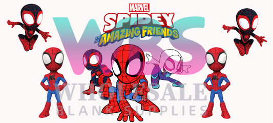 16oz UV DTF Libbey Wrap – Spidey and Friends Spiderman #612