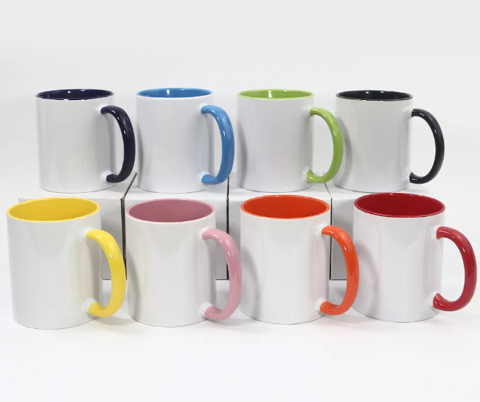 Sublimation Ceramic 11oz Mug Coloured Handle