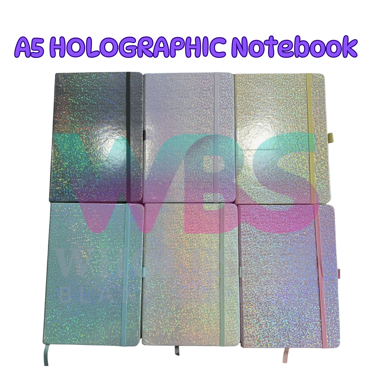 A5 HOLOGRAPHIC Notebook | 160 Pages - Uv Dtf Ready