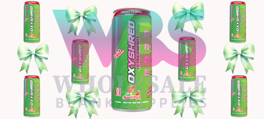 16oz UV DTF Libbey Wrap – OXYSHRED Ultra Energy Green Bow Kiwi Hiwi Strawberry #108