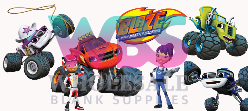 16oz UV DTF Libbey Wrap – Blaze and the Monster machines #616