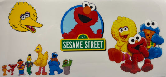 16oz UV DTF Wrap Sesame Street #979