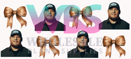 16oz UV DTF Libbey Wrap – Luke Combs bows head straight   #194