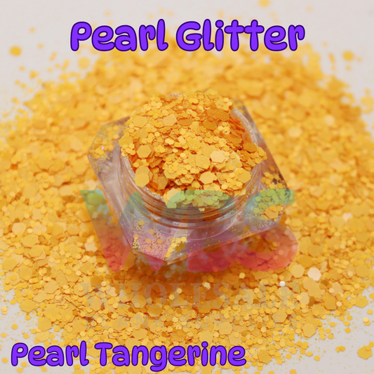 Pearl Tangerine Chunky Glitter | 50gm