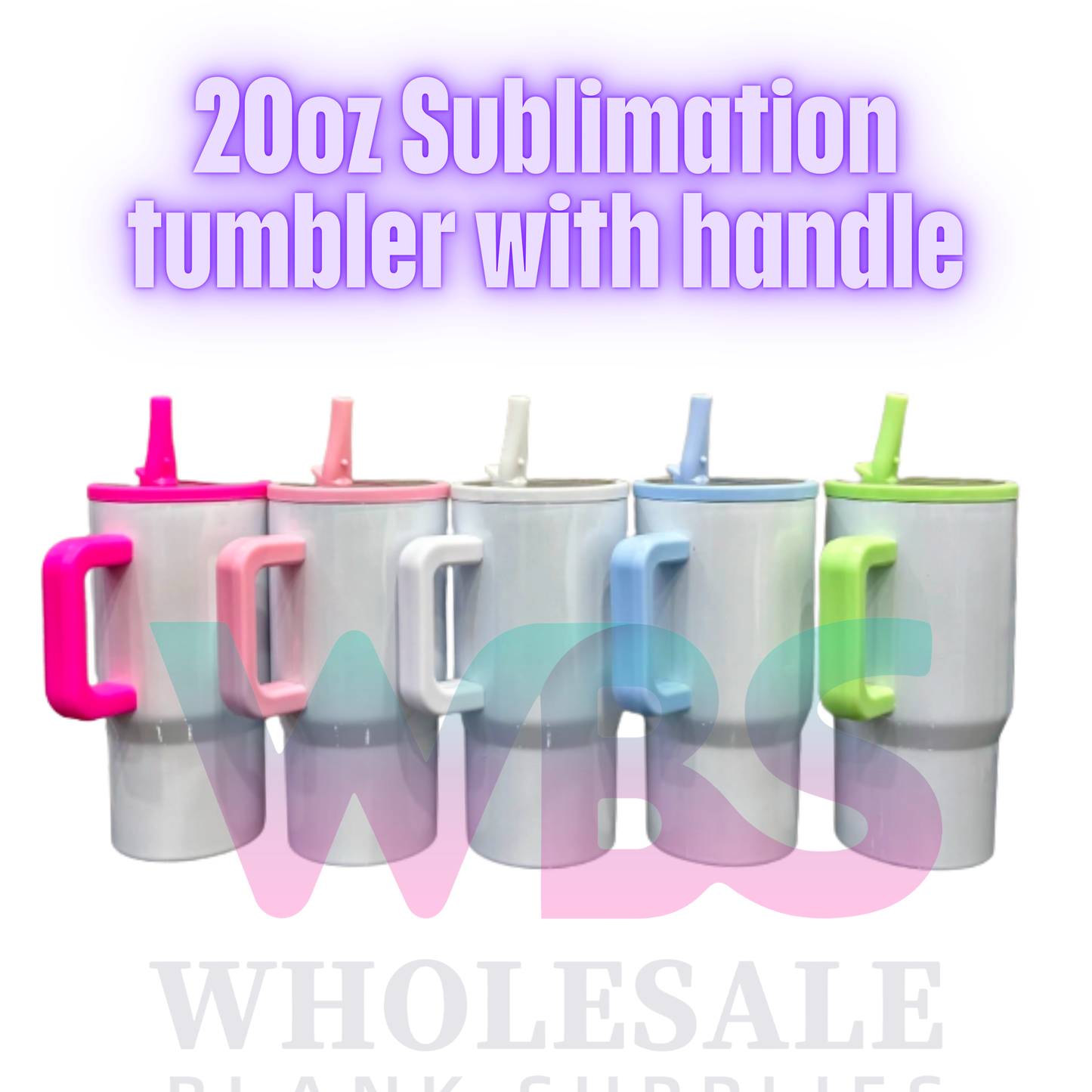 20oz Sublimation tumbler with handle | Kids Stanley Dupes