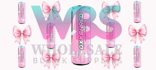 16oz UV DTF Libbey Wrap – OXYSHRED Ultra Energy Pink Bow Cotton Candy #177