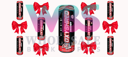 16oz UV DTF Libbey Wrap – OXYSHRED Ultra Energy Red Bow Cali Cola #92