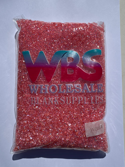 3mm AB LUX Diamond Shaped Rhinestones 500g | Pointed Back Rhinestone Crystals AB LUX - WBS4