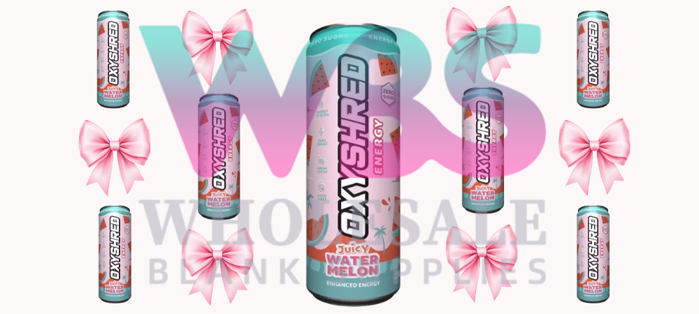 16oz UV DTF Libbey Wrap – OXYSHRED Ultra Energy Pink Bow Juicy Watermelon #174