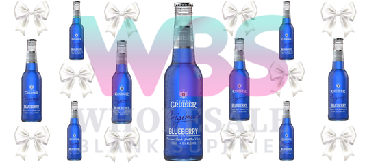 16oz UV DTF Libbey Wrap Vodka Cruiser blueberry bows #A267