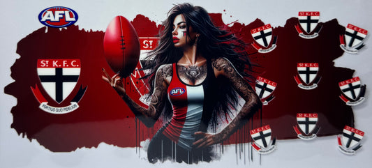 16oz UV DTF Libbey Wrap AFL saint kilda S.K.F.C #704