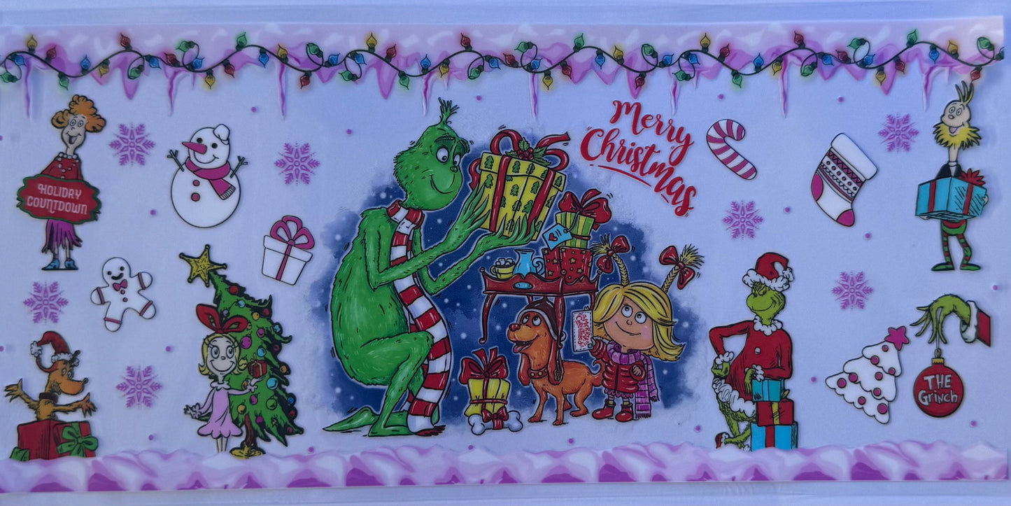 16oz UV DTF Libbey Wrap Christmas W125