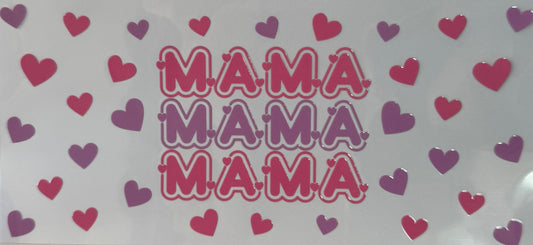 16oz UV DTF Libbey Wrap mama, Mother’s Day #272