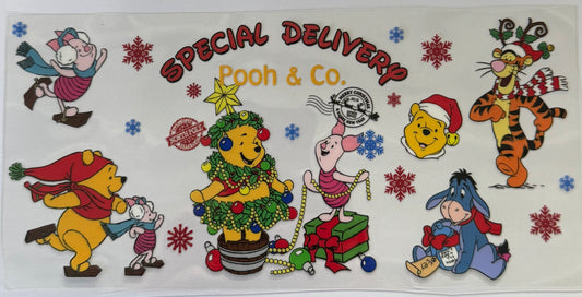 16oz UV DTF Libbey Wrap Christmas W99