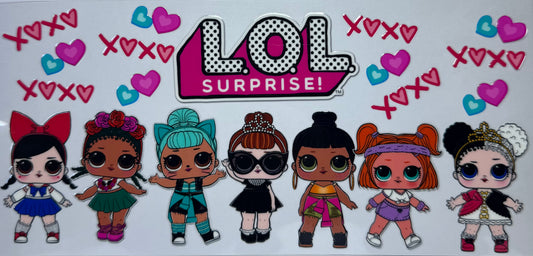 16oz UV DTF Libbey Wrap LOL surprise dolls #430