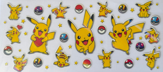 16oz UV DTF Libbey Wrap holographic Pokemon version 2 #121