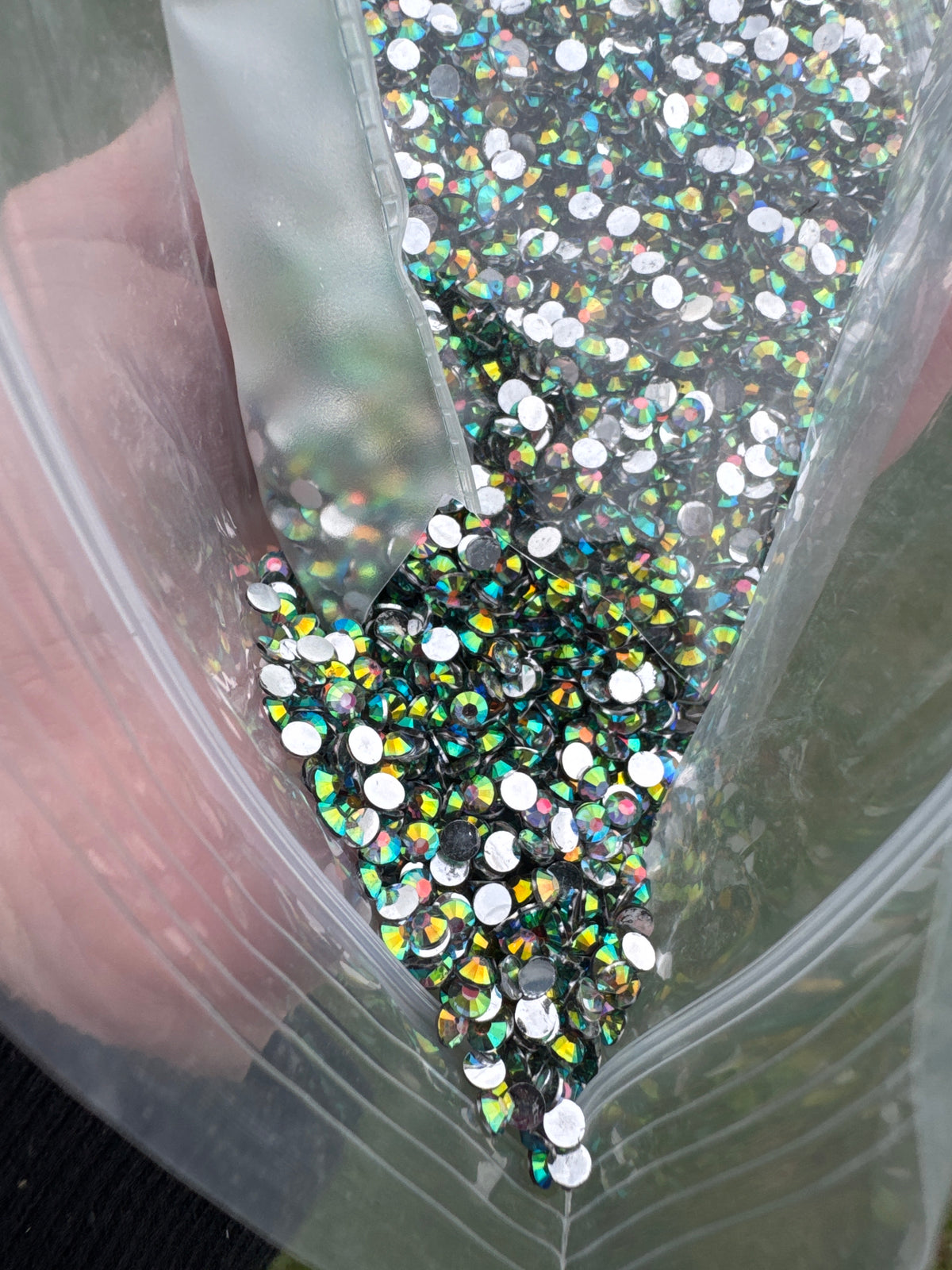 3mm Flat Back Silver Back AB LUX Crystal Diamond Rhinestones | 100gm | WBS-B64