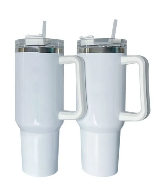 White 20oz  40oz Sublimation Tumbler