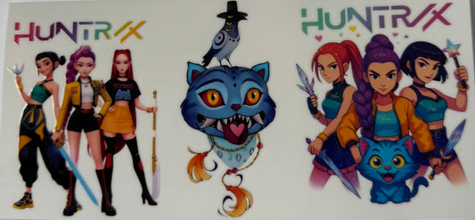 16oz UV DTF Libbey Wrap K-pop Demon Hunters Derpy Bird #W189