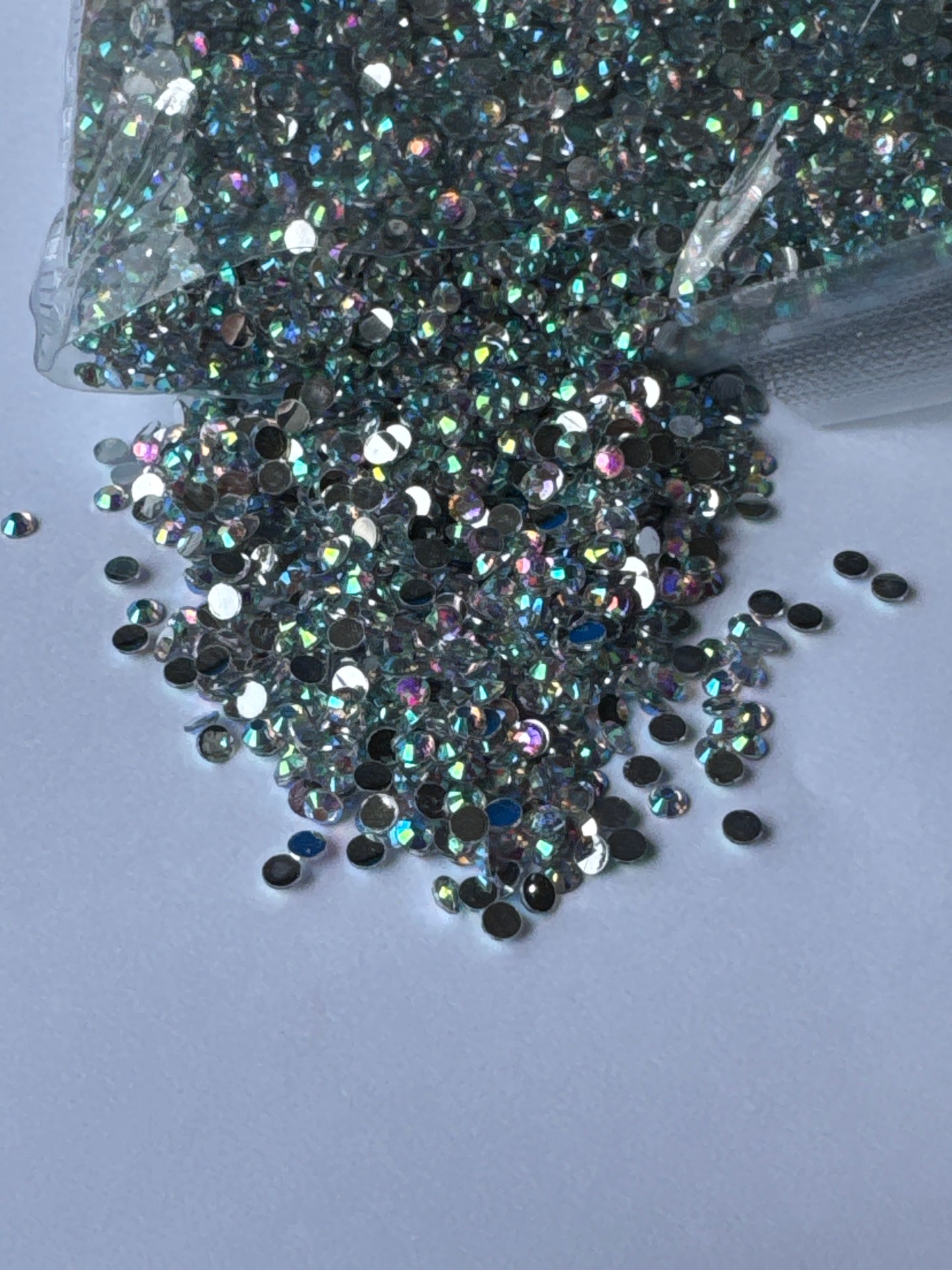 3mm Flat Back Silver Back Crystal Diamond Rhinestones | 20gm | WBS-29 AB