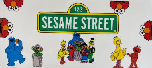 16oz UV DTF Libbey Wrap Sesame Street Small characters #A140