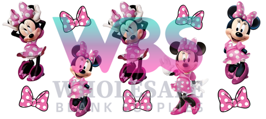 16oz UV DTF Libbey Wrap – Minnie Mouse #621