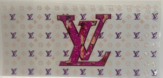 16oz UV DTF Libbey Wrap LV Designer Louis Vuitton W143