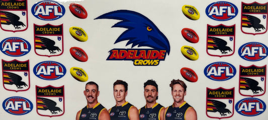 16oz UV DTF Libbey Wrap AFL Adelaide Crows #903