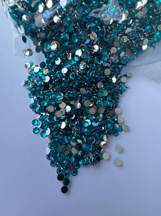 3mm Flat Back Silver Back Crystal Diamond Rhinestones | 20gm | WBS-04