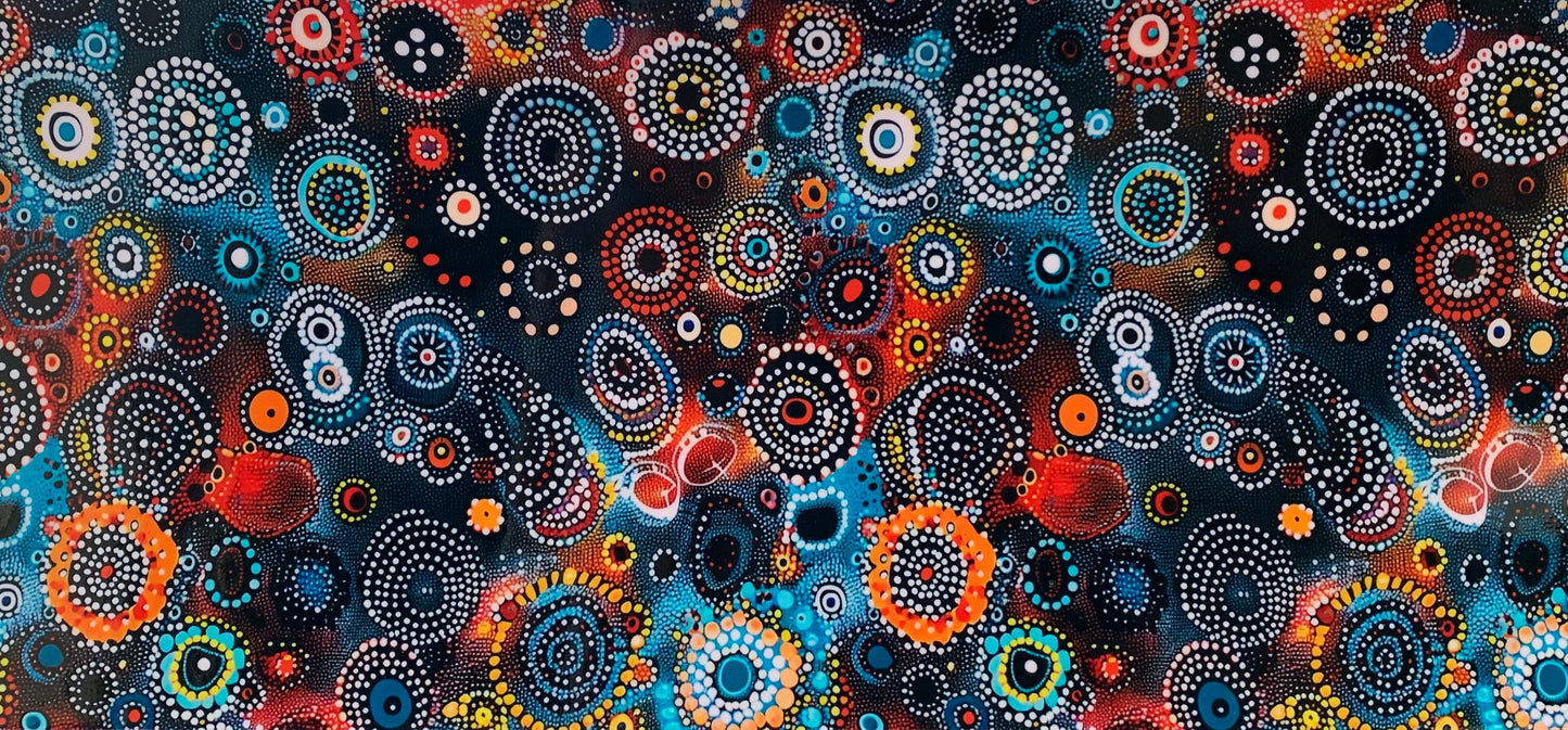 16oz UV DTF Libbey Wrap Aboriginal Indigenous Dot Art Work Painting Aboriginal #A298