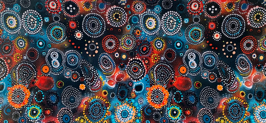 16oz UV DTF Libbey Wrap Aboriginal Indigenous Dot Art Work Painting Aboriginal #A298