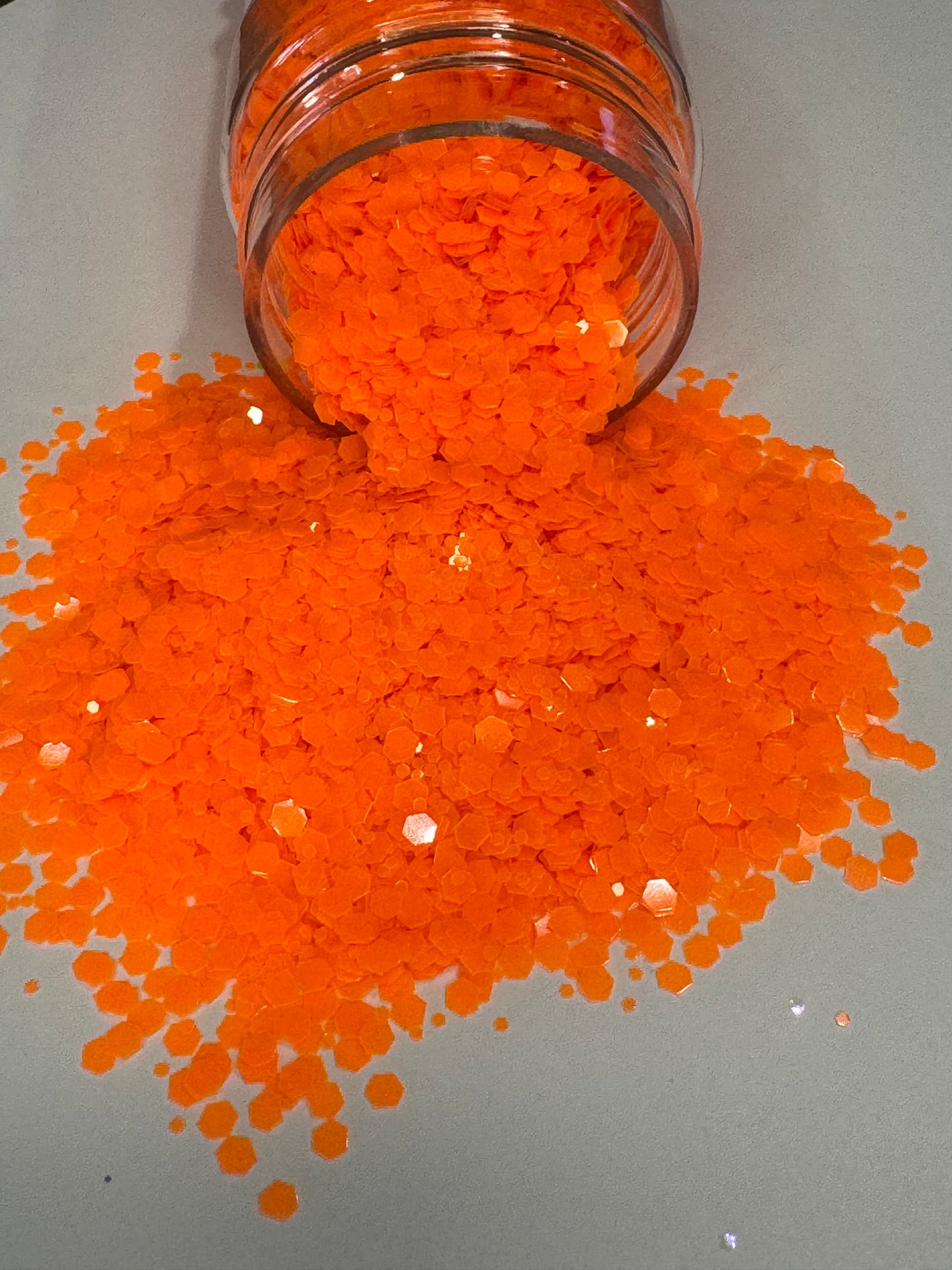 Chunky Glitter | 75gm | Galaxy GLOW IN THE DARK Orange