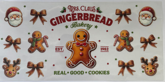 16oz UV DTF Libbey Wrap Christmas W107