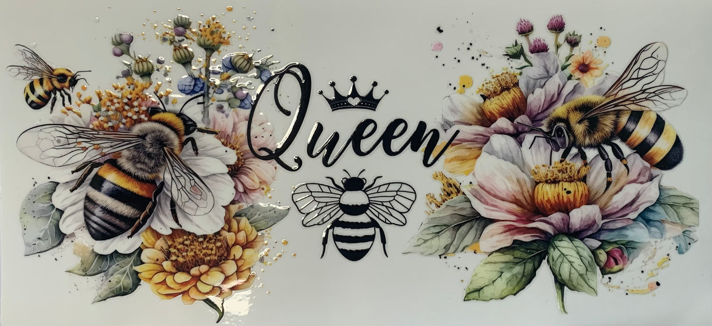 16oz UV DTF Libbey Wrap Queen Bee #176