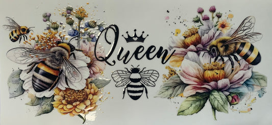 16oz UV DTF Libbey Wrap Queen Bee #176